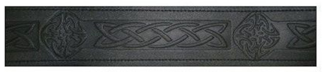 Celtic Diamond Belt with Buckle - Black or Brown