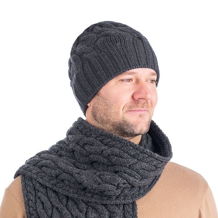 Cable Knit Wool Hat | Atlanta Kilts
